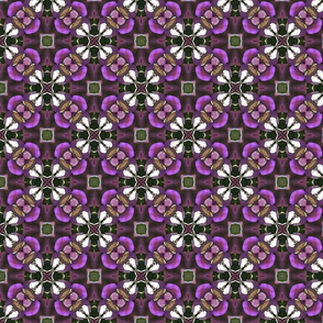 Purple and White Petals Surface Pattern