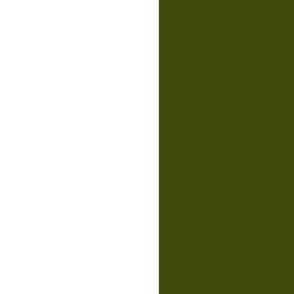 narrow width olive green and white stripes