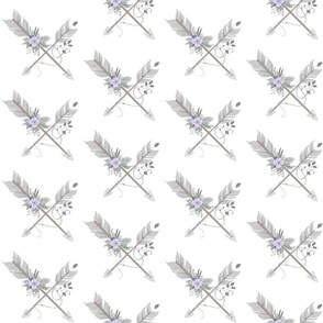 4” boho arrows - lavender