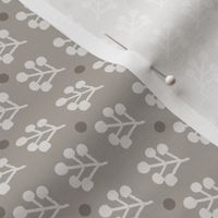 Woodland Berries: Warm Gray Small Print