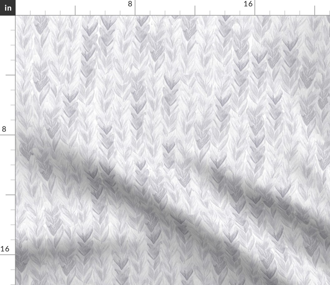 Knit, Purl Watercolor Paint - Grey