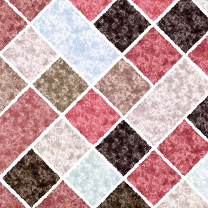  Marble pink shades pattern in patchwork style