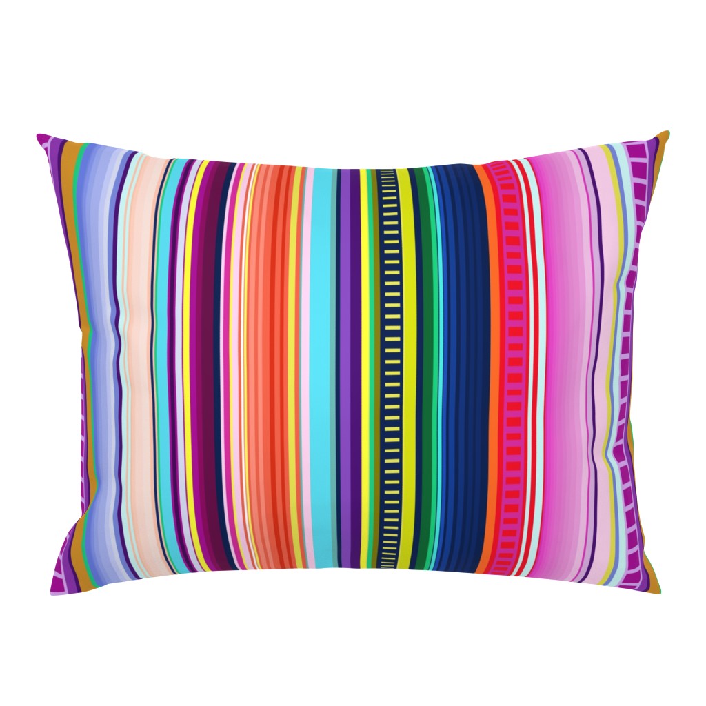 Mexican Serape Inspired Stripe (Larger Scale)  