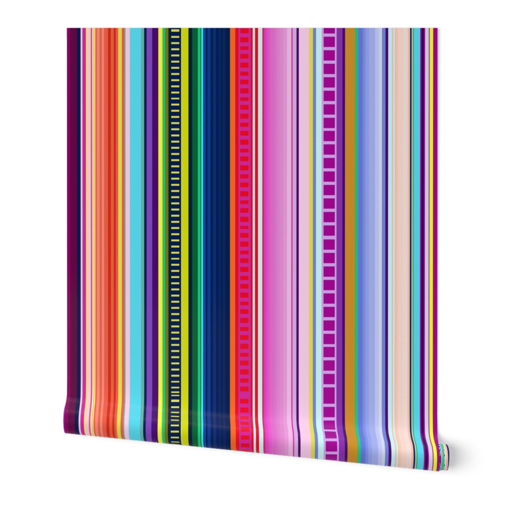 Mexican Serape Inspired Stripe (Larger Scale)  