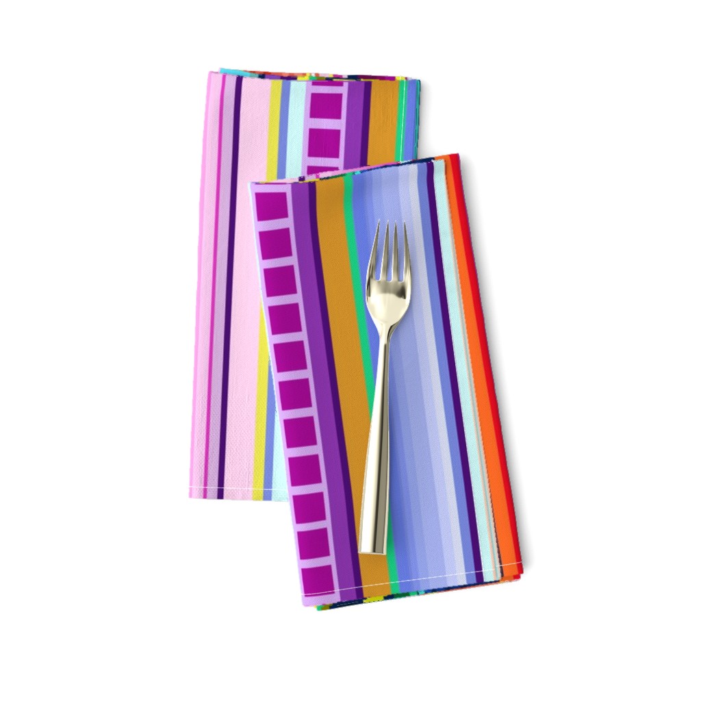 Mexican Serape Inspired Stripe (Larger Scale)  