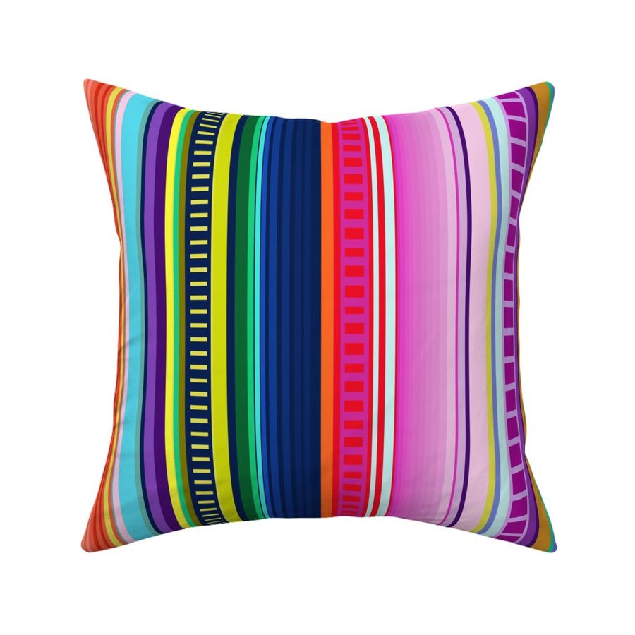 Mexican Serape Inspired Stripe (Larger Fabric | Spoonflower