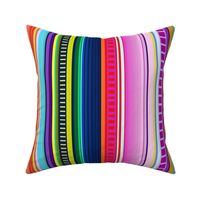 Mexican Serape Inspired Stripe (Larger Scale)  