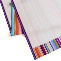 Mexican Serape Inspired Stripe (Larger Scale)  