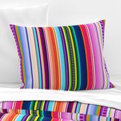 Mexican Serape Inspired Stripe (Larger Scale)  