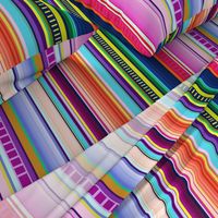 Mexican Serape Inspired Stripe (Larger Scale)  