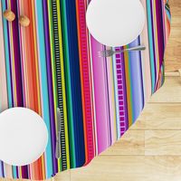 Mexican Serape Inspired Stripe (Larger Scale)  