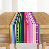 Mexican Serape Inspired Stripe (Larger Scale)  