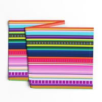 Mexican Serape Inspired Stripe (Larger Scale)  