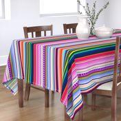 Mexican Serape Inspired Stripe (Larger Scale)  