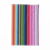 Mexican Serape Inspired Stripe (Larger Scale)  