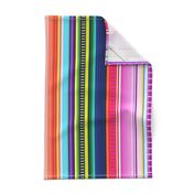 Mexican Serape Inspired Stripe (Larger Scale)  