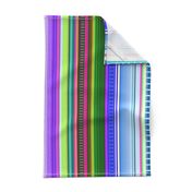 Cool Colors Mexican Inspired Serape Fabric