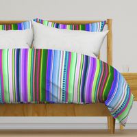 Cool Colors Mexican Inspired Serape Fabric