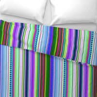 Cool Colors Mexican Inspired Serape Fabric