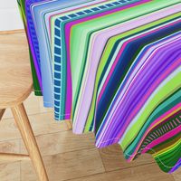 Cool Colors Mexican Inspired Serape Fabric