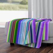 Cool Colors Mexican Inspired Serape Fabric