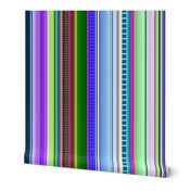 Cool Colors Mexican Inspired Serape Fabric