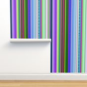 Cool Colors Mexican Inspired Serape Fabric