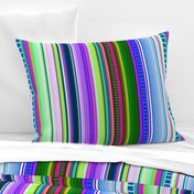 Cool Colors Mexican Inspired Serape Fabric