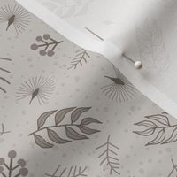 Woodland Scatter: Warm Gray Small Print 