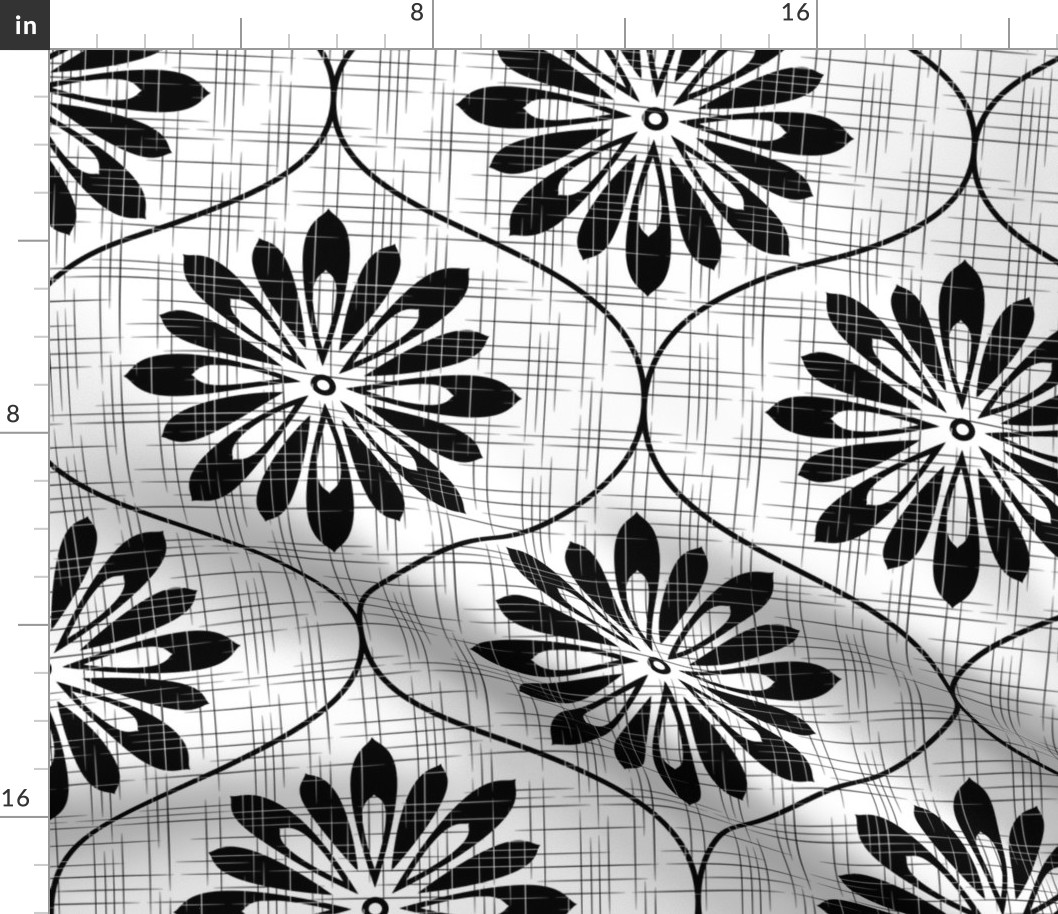 Flower Weave Texture White