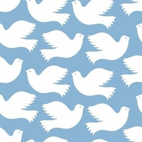 Peace Doves Blue Small