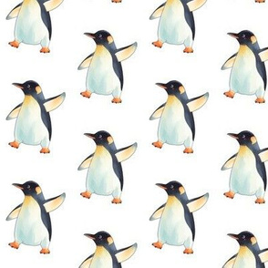 Penguin Pattern Fabric, Wallpaper and Home Decor | Spoonflower