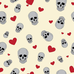 Skulls and hearts