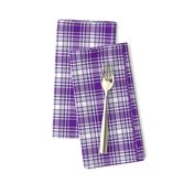 Purple White and Gray Plaid