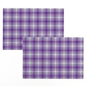 Purple White and Gray Plaid