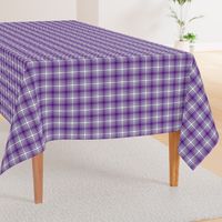 Purple White and Gray Plaid