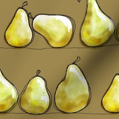 Sketch Fruit - Pears