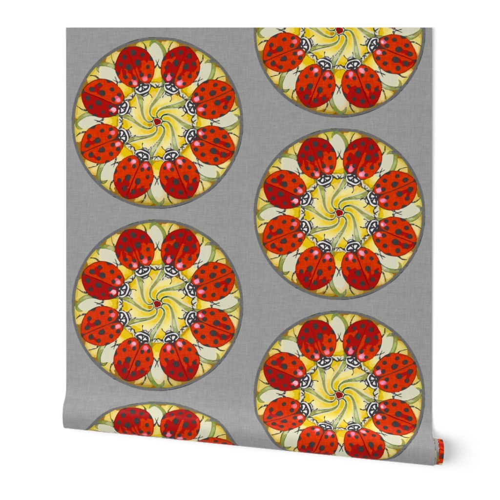 ladybug_mandala_linen