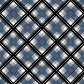 Grey blue and black checkered pattern 