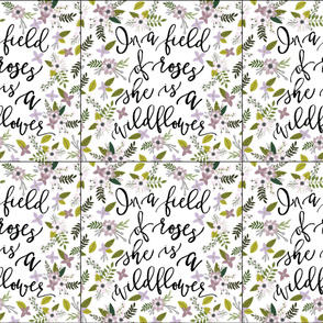 6 loveys: lavender sprigs wildflower 