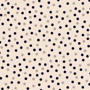 ditsy scale happy dots cream-noir