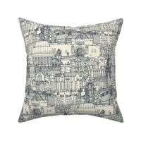 Edinburgh toile indigo pearl