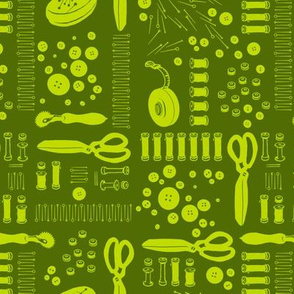 Sewing Tools (green)