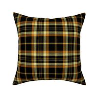 Black Gold and Yellow Halloween Plaid