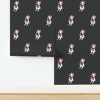 Pixelated Pit Bull Puppy Dog fabric