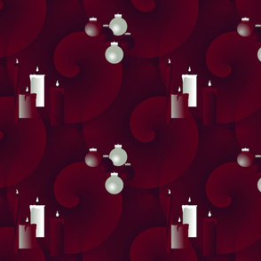 Christmas Candlelight Medium Scale by Shari Lynn's Stitches