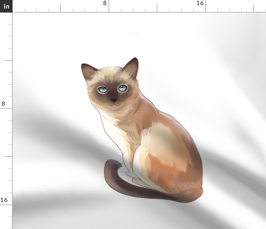 18" Siamese Cat Design