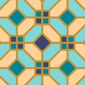 Geometric Pattern: Art Deco Tile: Dream