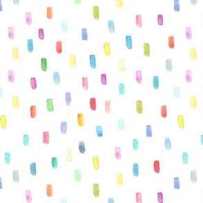 Pastel confetti • watercolor brush strokes pattern for nursery