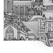 Edinburgh toile black white large